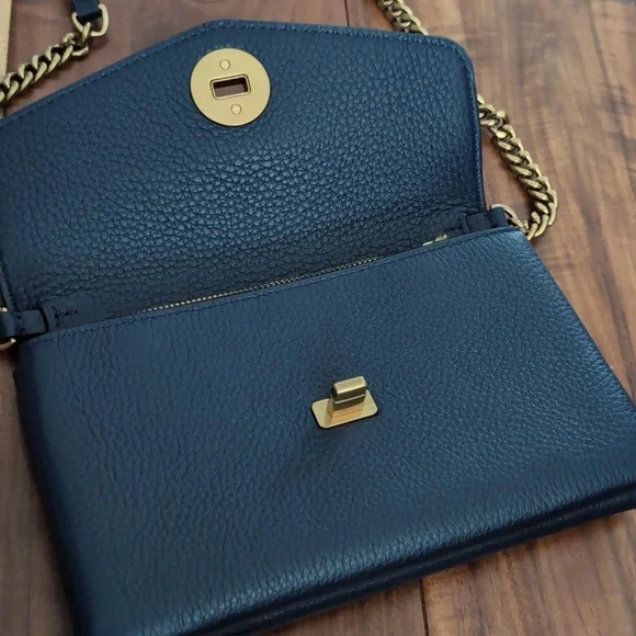 Tory Burch Kira Leather Chain Crossbody + Dust + Gift Bag Nwt❤